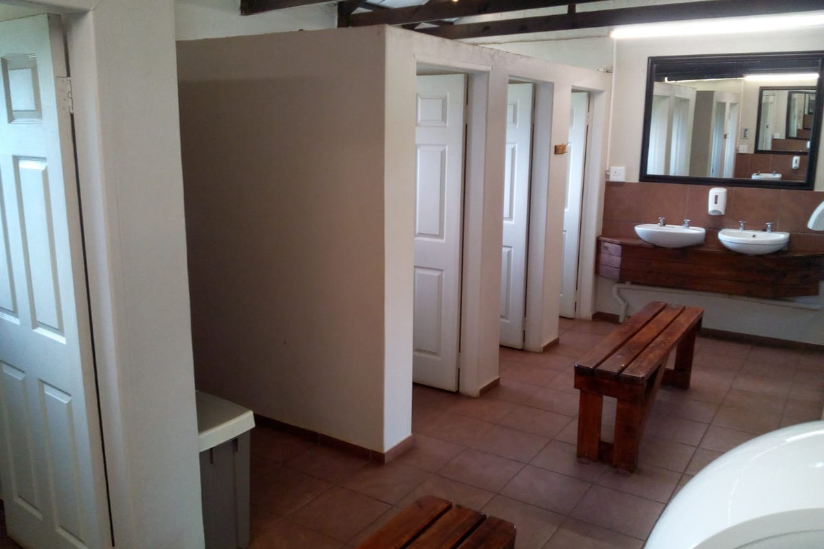 Clean, modern shared ablution facilities